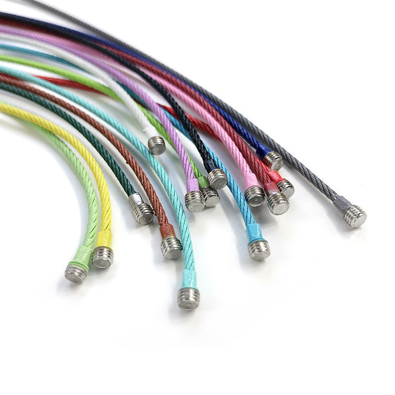 Wholesale Metal DIY Color Spray Painted Wire Ring Diameter 5cm Keychain Accessories